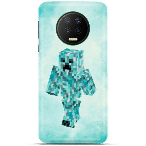 Lopard İnfinix Note 7 Uyumlu Kılıf PiXel (47) Crystal Flex Kılıf Diamond Creeper