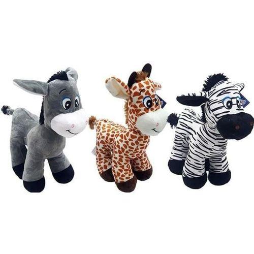 PL62896 - PELUŞ HAYVANLAR 30 CM EŞEK ZEBRA ZÜRAFA