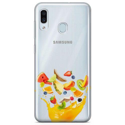 Samsung Galaxy A30 Kılıf Katı Meyve Sıkacağı Arka Kapak Koruma Desenli Full Koruyucu