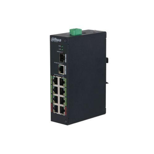 DAHUA LR2110-8ET-120, 10Port, Megabit, 8 Port Megabit PoE, 120W, 1 Port Gigabit, 1 Port Gigabit SFP, Endüstriyel, Masaüstü Switch