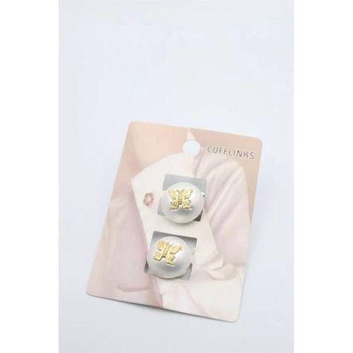 Arı Düğme Broş - Altın