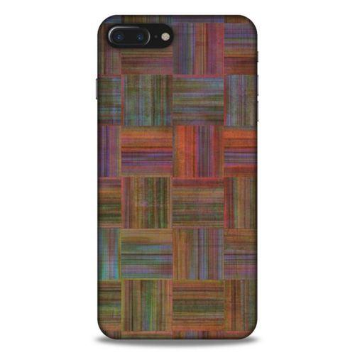 Lopard Apple Iphone 7 Plus Uyumlu Kılıf Wood'X (48) Bumper Kılıf Desenli