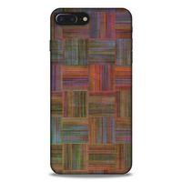 Lopard Apple Iphone 7 Plus Uyumlu Kılıf Wood'X (48) Bumper Kılıf Desenli