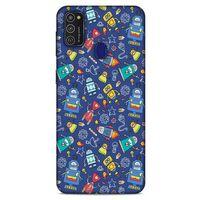 Retro (7) Desen Telefon Kılıfı Renkli Samsung Galaxy M21 Kılıf