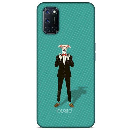 Oppo A52 Kılıf FunnyMaX (12) Koruyucu Silikon Turkuaz Köpek
