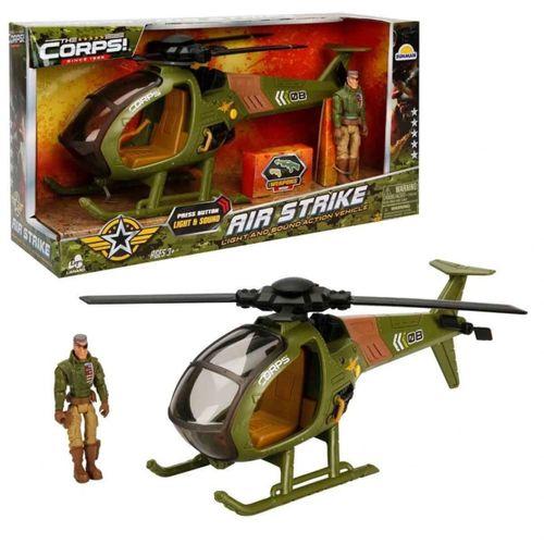 Sesli ve Işıklı The Corps Air Strike Askeri Oyun Seti