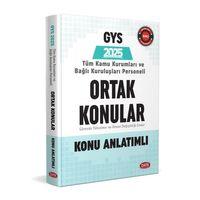 2025 Türkiye Kamu Kurumları ve Bağlı Kuruluşları Personel GYS ve Unvan Değişikliği Ortak Konular Hazırlık Kitabı Data Yayınları
