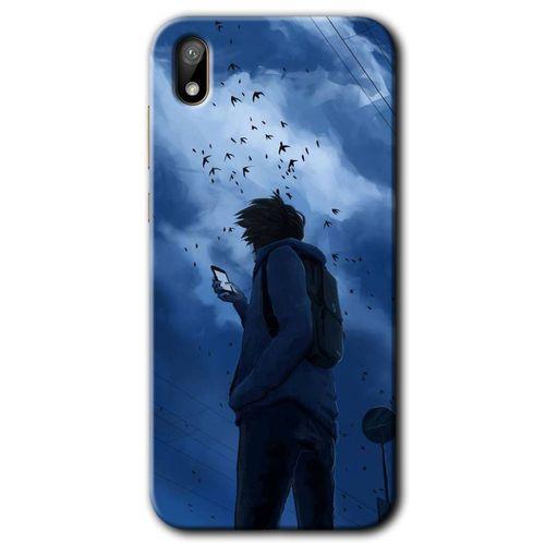 Huawei Y5 2019 Kılıf HD Desen Baskılı Arka Kapak - Sonbahar Yalnızlığı