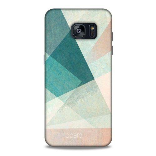 Samsung Galaxy S7 Edge Kılıf Pastel Renkler (24) Darbe Emici Kılıf Yeşil Beyaz