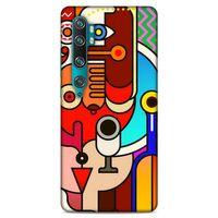 Lopard Xiaomi Mi Cc9 Pro Uyumlu Kılıf Soyut Sanat (8) Desenli Baskılı Kılıf