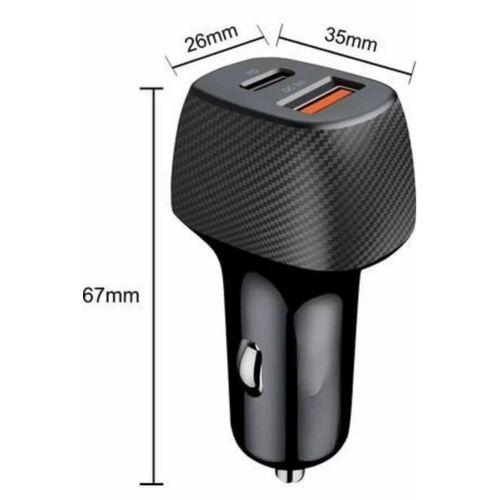Araç İçi Hızlı Şarj Soketi 38w Oto Çakmaklık Type-c Araba Çakmaklık