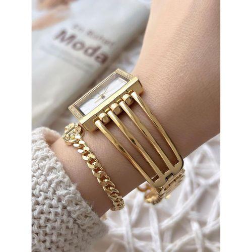 Ferrucci Kadın Kol Saati+Bileklik Özel Seri Çelik Kordon Kararma Renk Atma Yapmaz VS.BLKT.0747