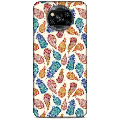 Xiaomi Redmi Poco X3 Kılıf Desenli Özel Seri Tüyler (36) Glitter Kılıf