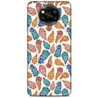 Xiaomi Redmi Poco X3 Kılıf Desenli Özel Seri Tüyler (36) Glitter Kılıf