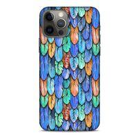 Apple iPhone 12 Pro Kılıf Desenli Özel Seri Tüyler (37) Silicone Cover