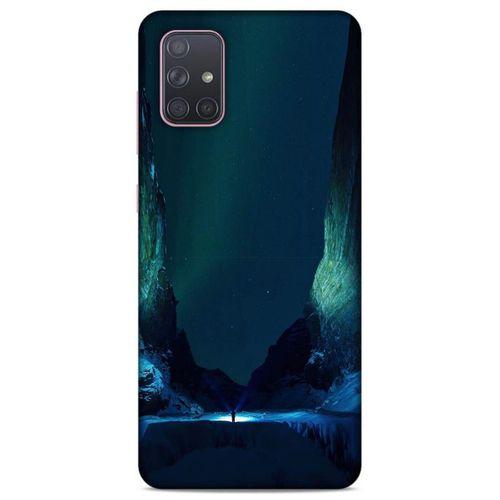 Lopard Samsung Galaxy A71 Uyumlu Kılıf Gece'S (13) Silikon Kap Yeşil