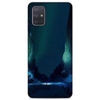 Lopard Samsung Galaxy A71 Uyumlu Kılıf Gece'S (13) Silikon Kap Yeşil