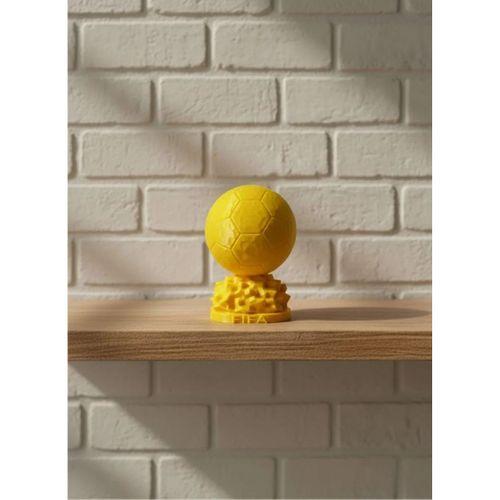 Mini Fıfa Futbol Topu Biblo Sarı Renk 10cm Spor Temalı Dekor