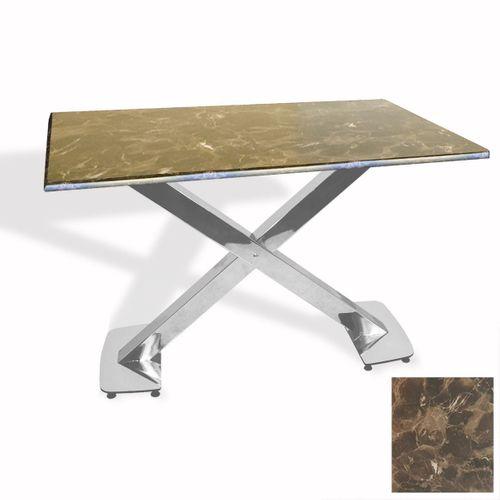 Dockers İks Masa Kromnikel (80x140 - Werzalit, Allzalit yada Wermodin Tabla) - Karacabey Mermer