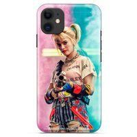 Apple iPhone 13 Uyumlu Kılıf Harley Quinn (27) Tasarımlı Kılıf Kobalt mavisi