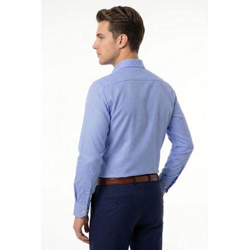 Erkek Slim Fitt Armürlü Uzun Kol Gömlek 2413 BGL-ST05504