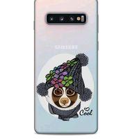 Zoologix (42) Samsung Galaxy S10 Şeffaf Kılıf Silikon Desenli