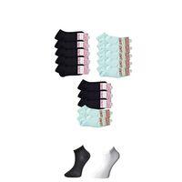 Siyah Ve Beyaz Kadın Bilek Çorap 15 Çift