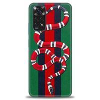 Xiaomi Redmi Note 11S Kılıf HD Baskılı Kılıf - Yılan + Tam Ekran Koruyucu