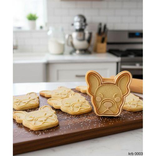 Fransiz Bulldog Sekillendirici Kalip Kurabiye Hamur Kesici Oyun ve Seker Hamuru Seti