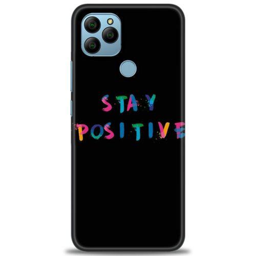 General Mobile GM 22 Kılıf HD Baskılı Kılıf - Stay Positive + Tam Ekran Koruyucu