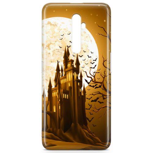 Oppo Reno2 Z 2019 Kılıf Dolunay Arka Kapak Koruma Desenli Full Koruyucu