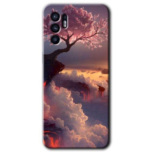 Oppo Reno 6 Kılıf HD Desen Baskılı Arka Kapak + Temperli Cam - Uçurumdaki Hayat