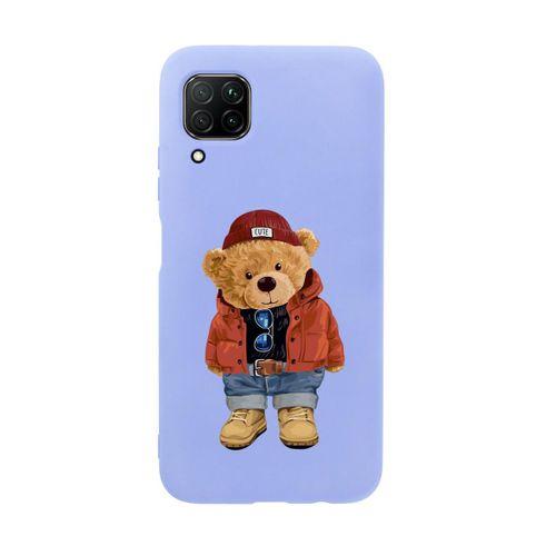 Huawei P40 Lite Teddy Bear Premium Silikonlu Telefon Kılıfı