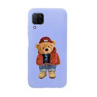 Huawei P40 Lite Teddy Bear Premium Silikonlu Telefon Kılıfı