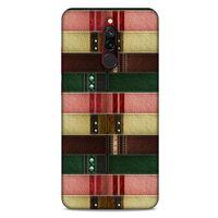 Xiaomi Redmi 8 Kılıf Patchwork (41) Tank Kılıf Koyu Yeşil Pembe