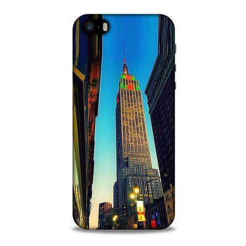 Apple iPhone SE Kılıf Dünya Mimarisi (6) Silikon Kılıf Empire State