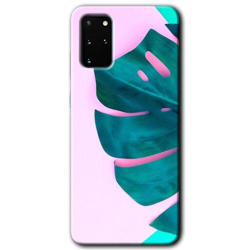 Potkal Hediye Fabrikası Samsung Galaxy S20 Plus Kılıf HD Desen Baskılı Arka Kapak - 3D Yaprak