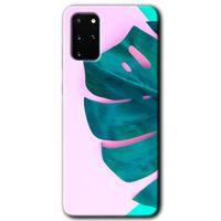 Potkal Hediye Fabrikası Samsung Galaxy S20 Plus Kılıf HD Desen Baskılı Arka Kapak - 3D Yaprak