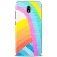 Xiaomi Redmi 8A Kılıf HD Baskılı Kılıf - Renkli Duvar + Tam Ekran Koruyucu
