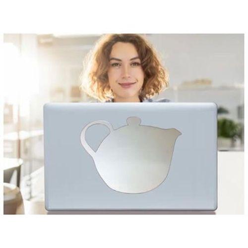 2 Adet Defter Sticker,Laptop Sticker  Aynalı  Çaydanlık Şekilli 20X15X0,6Cm