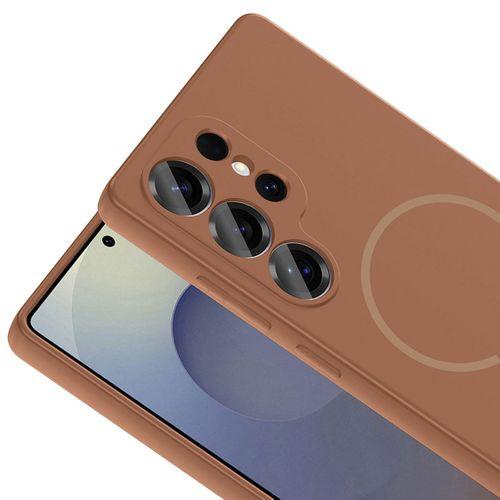 Galaxy S24 Ultra Kılıf M-safe Şarj Özellikli Zore Meta Kapak