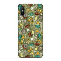 Xiaomi Redmi 9a Kılıf Arac Aksesuarlari Doodle Arka Kapak Silikon Koruma Full Koruyucu