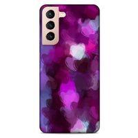 Huawei P Smart Z Uyumlu Kılıf Mor Delisi (42) Rugged Armor Kılıf Kalp