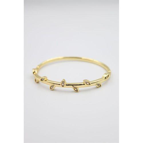 Taşlı Vip Bilezik - Altın