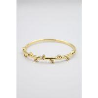 Taşlı Vip Bilezik - Altın