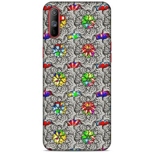Graffitix (16) Desenli Silikon Kapak Oppo Realme C3 Kılıf