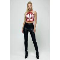 Kırmızı Kadın Kemer Bağcıklı Metal Tokalı Beden Aksesuarı - Brf1077