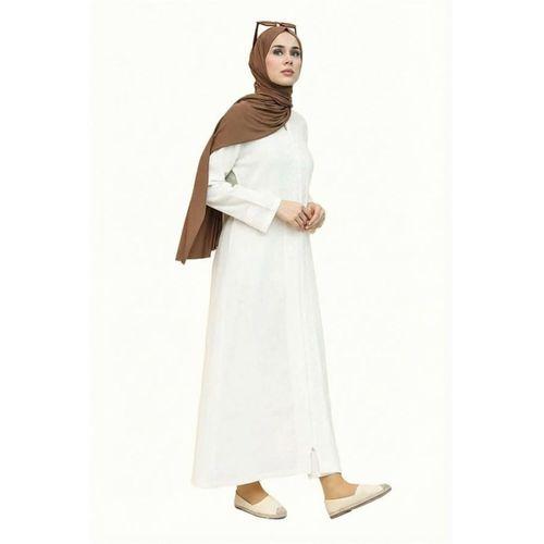 Cemre Şile Bezi Mevsimlik Ferace Krem Krm