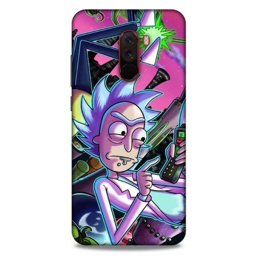 Xiaomi Pocophone F1 Uyumlu Kılıf Rick And Morty (20) Koruyucu Kılıf MC Haps