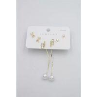 Çoklu Set Küpe - Altın